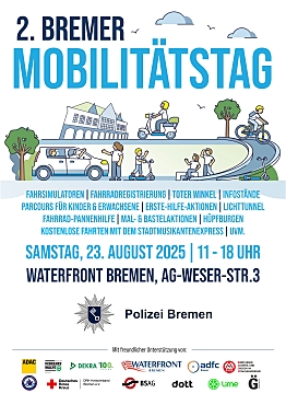 Zusehen ist das Plakat zum 2. Bremer Mobilitätstag