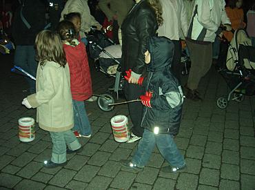 Ein Foto vom Feuerspurenumzug