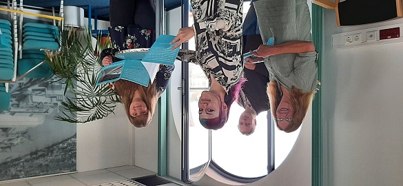 Das Redaktions-Team: Ulrike Pala, Ingo Wilhelms, Ekaterina Michel, Lina Exnowski 