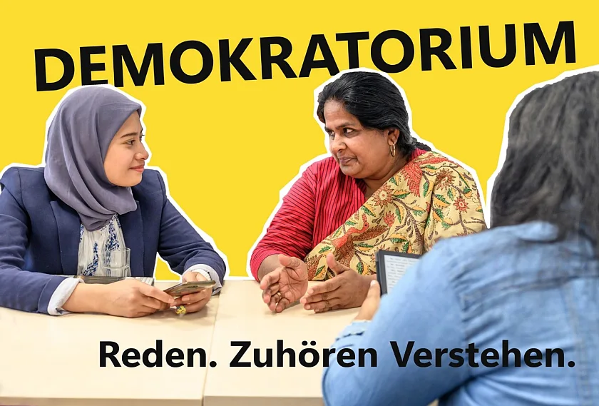 Plakat - Workshop der Stadtbibliothek - Demokratorium