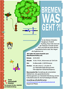 Plakat zum Bremer Fußverkehrscheck