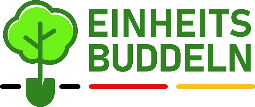 Zu sehen ist das Logo Einheitsbuddeln