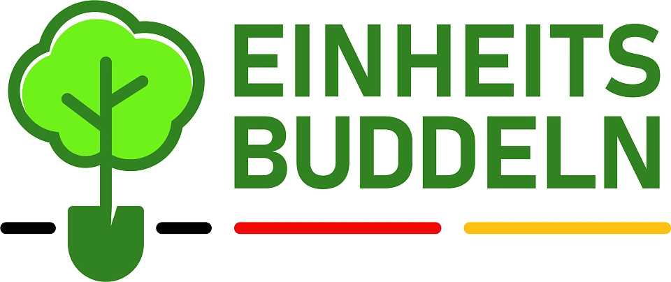 Zu sehen ist das Logo Einheitsbuddeln