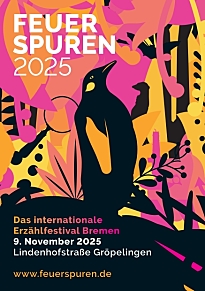 Zusehen ist ein Flyer vom Feuerspuren-Event am 09.11.2025 in der Lindenhofstraße in Gröpelingen Zusehen ist ein Flyer vom Feuerspuren-Event am 09.11.2025 in der Lindenhofstraße in Gröpelingen